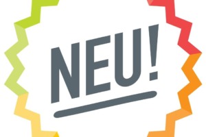 Grafik vom Neu Hier Schild